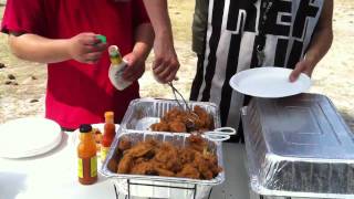 Serving Hot food @ Dillon's Airsoft Birthday Party