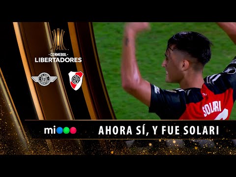 Solari puso el 1 a 0 en una gran jugada colectiva de River contra Libertad - Libertadores 2024