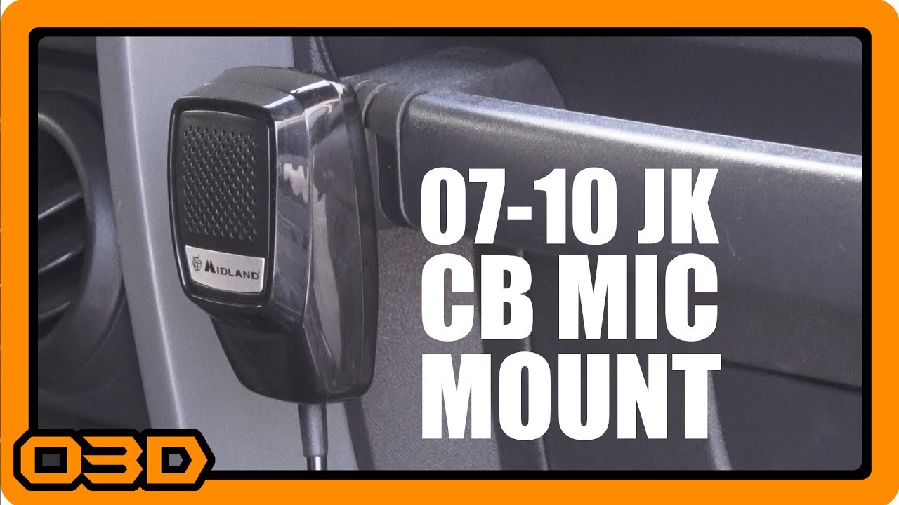 JeepUniq CB Mic Mount for 2007-2010 Jeep JK Wrangler - Install and Review - YouTube