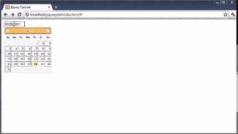 jQuery Tutorial   154   Datepicker
