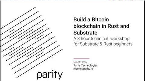 [TUTORIAL] Build a Bitcoin-like Blockchain with Substrate - Beginner Friendly (1 of 5)