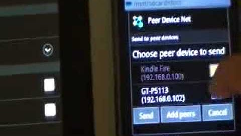 PeerDeviceNet - how to share docs