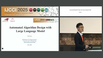 "Automated Algorithm Design with Large Language Model" Dr. Fei Liu (IJCCI 2025)