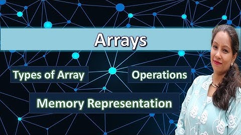 💻 Arrays in Data Structures Explained! Types, Operations & Memory Representation Simplified 🔥