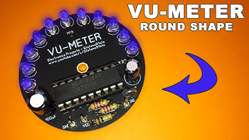 Vu-Meter 30dB Round Shape LM3915 PCB Tutorial