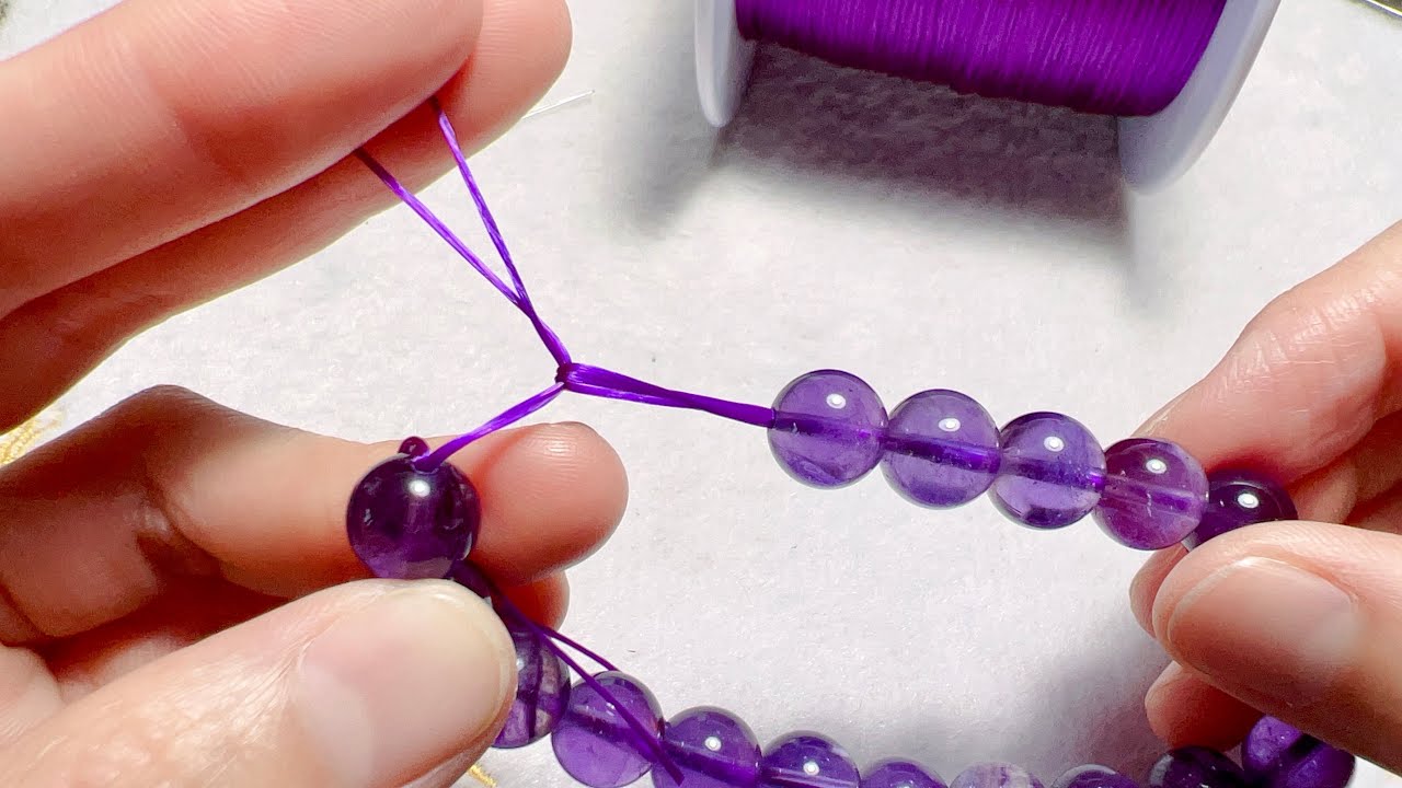 How to Tie the Knot for Elastic Bracelet | Karen is Training New Staff ...