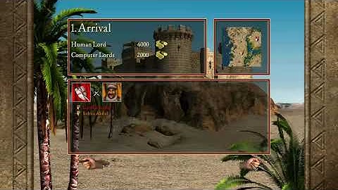 Stronghold Crusader, Mission - 1 Arrival (Walkthrough, Crusader Trail)