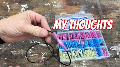 Kuject 320PCS Heat Shrink Wire Connectors Kit, Electrical Waterproof Crimp Butt Terminals