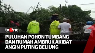 Detik-Detik Angin Kencang Porak-porandakan Rumah di Pekalongan | Kabar Hari Ini tvOne