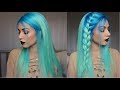 How to: Neon Blue to Pastel Mint Hair Dye | Stella