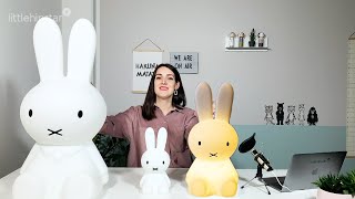 Miffy Kinderzimmer Hasen LED Lampe (First Light, Original & XL) Funktionen und Größe genau erklärt