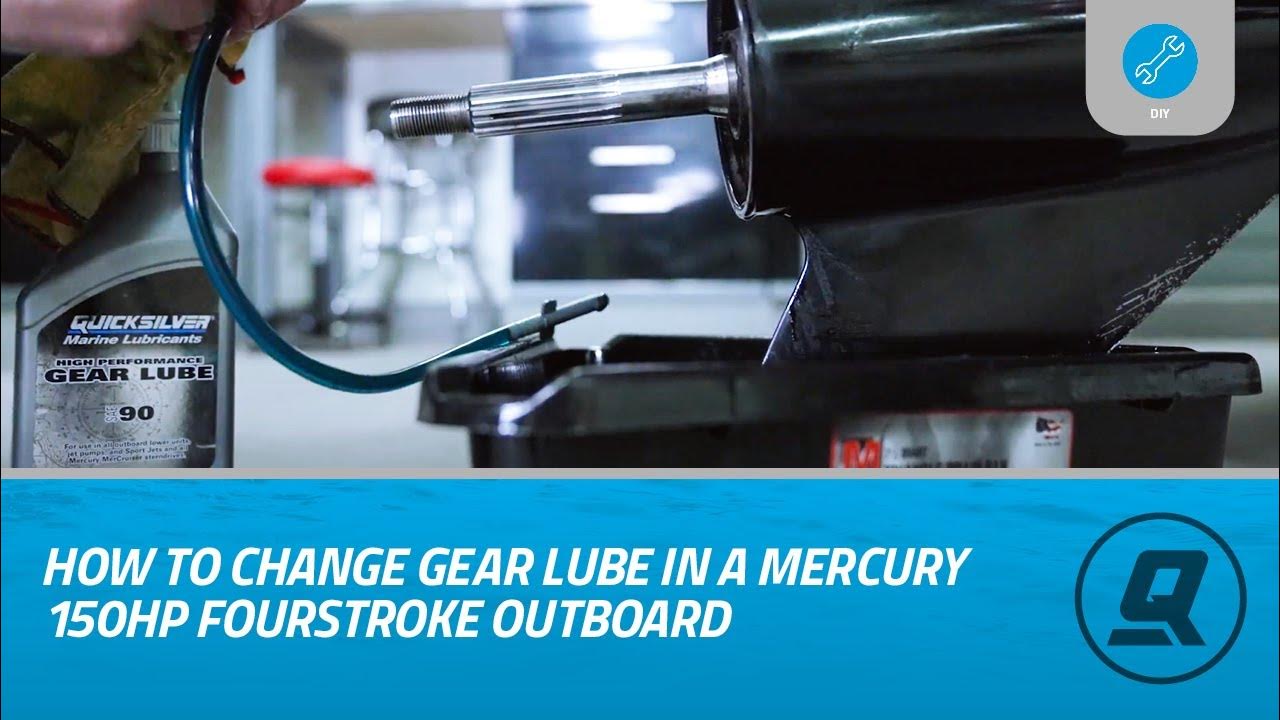 How to Change Gear Lube in a Mercury 150hp FourStroke Outboard YouTube