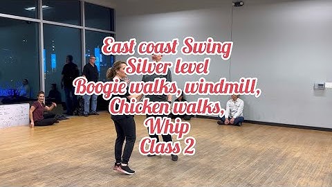 East coast swing silver level - boogie walks, windmill, Chicken walks variation, whip #swing #dance