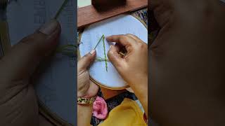 5 Basic hand Embroidery Stitches🪡🪡🪡🪡🪡🪡
