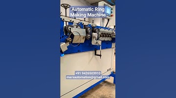 Automatic Wire Ring Making Machine, Automatic Ring Making Machine, Ring Bending Machine #ring #wire
