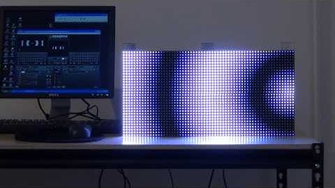 Full Color LED Video Panel Demo ( 4 x P7.62mm modules )