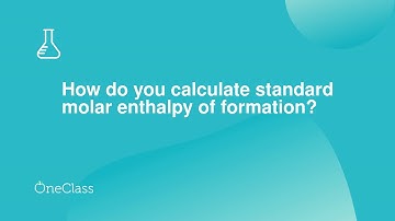 How do you calculate standard molar enthalpy of formation?