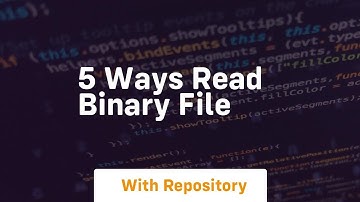 5 ways read binary file
