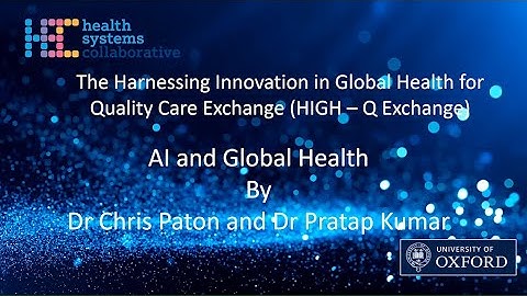 HIGHQ Exchange: AI and Global Health