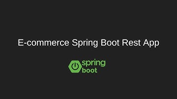 Spring boot E-commerce REST API Project overview