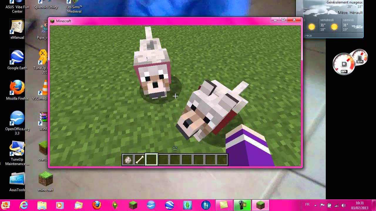 (trucs et astuces)adopter un loup et changer la couleur du