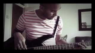 Mark Anthony playing bass to 'Trouble in the Message Centre' by Blur