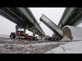 SALT TO CSX SYRACUSE WITH A KENWORTH W900 | PETERBILT 389