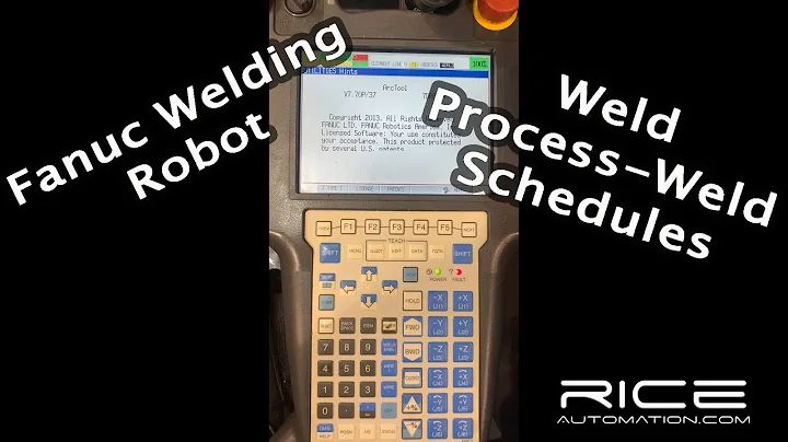 Fanuc Welding Robot - Weld Process/Schedule Tutorial