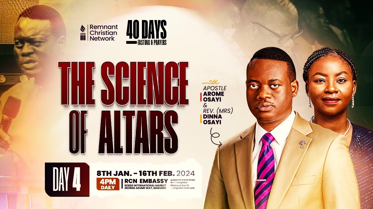APOSTLE AROME OSAYI || 40 DAYS FASTING AND PRAYER || THE SCIENCE OF ALTARS || DAY 4 || 11TH JAN 2024