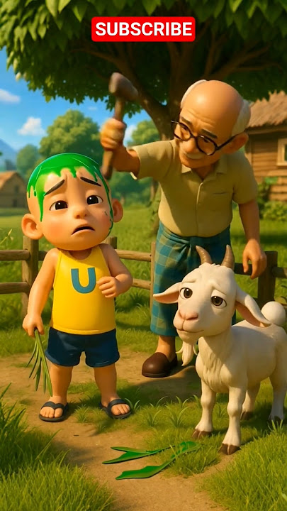 Kakek Psikopat 😭 upin lagi ngasih makan kambing malah di pukul 😱 #upinipin #trendingshorts #funny