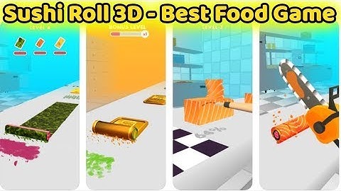 Sushi Roll 3D Game (by SayGames) Gameplay Walkthrough 1-10 Levels (Android-iOS)