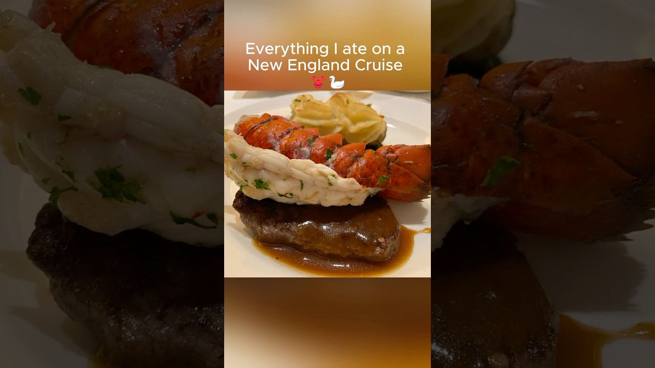 Everything I Ate on a Canada & New England Cruise 🦞 Swan Dessert Art!