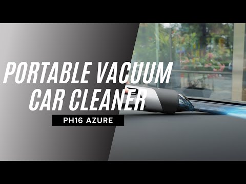 Автомобільний  акумуляторний пилосос HOCO Azure PH16 |80W, 2000 mAh, 120ml| Black Silver, видео 1