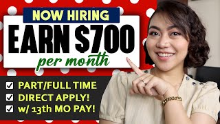 EARN ₱35.5K [$700/MO] LEGIT ONLINE JOB | PART-TIME/FULL-TIME: with 13th Month Pay WORK FROM HOME