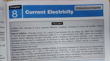 CURRENT ELECTRICITY CLASS 10 ICSE CHAPTER 8 EXERCISE 8 A NUMERICALS 1-7