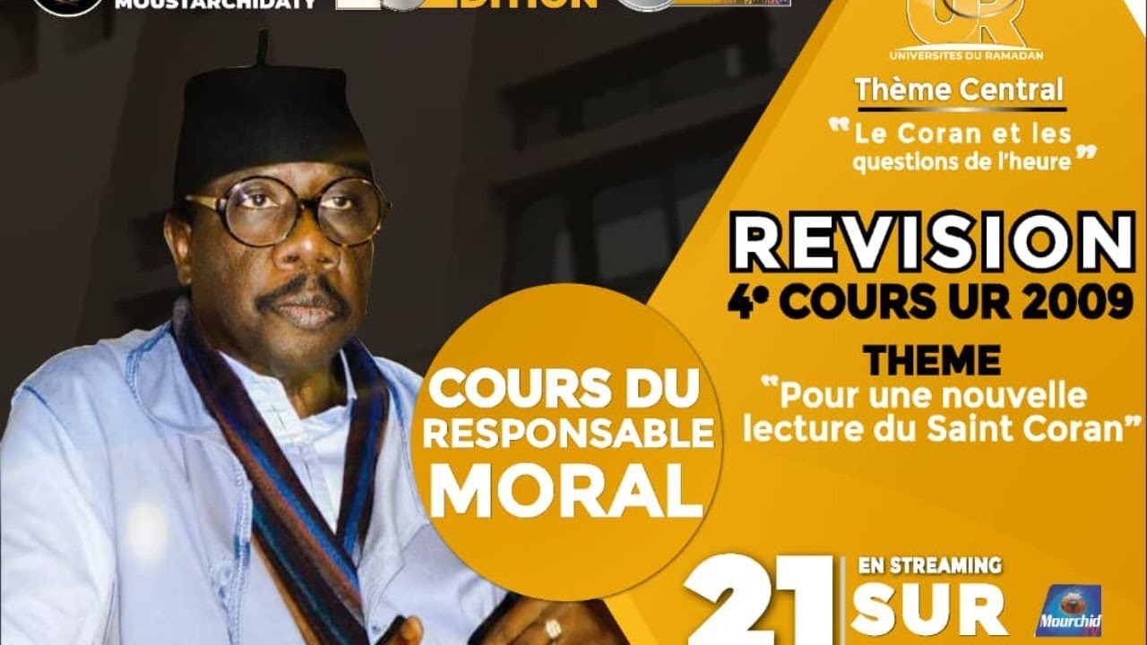 Cours du Responsable Moral:  