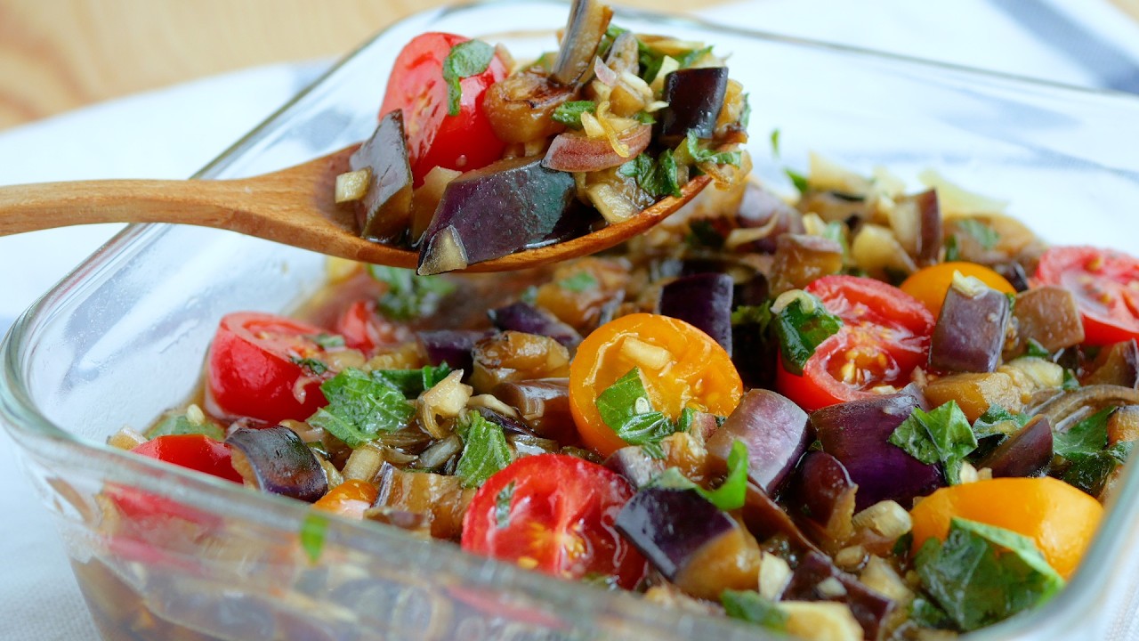 名香にみる処方(レシピ)の研究 簡単夏野菜レシピ！茄子の香味ダレ漬け】Easy Summer Veggie Recipe