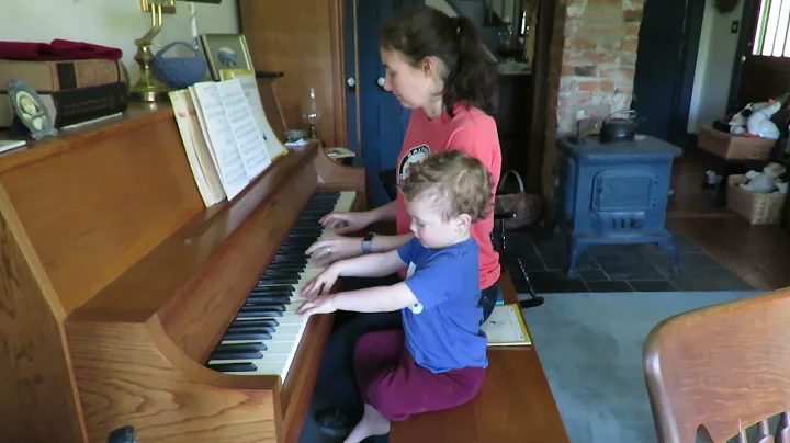 Carrie & Colin play piano April 2021