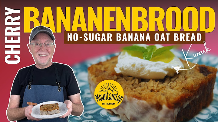 Best No-Sugar Banana Oat Bread (Bananenbrood): Tart Cherries & Toasted Almonds | Mountaintop Kitchen