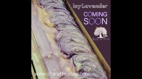 Icy Lavender Goat Milk Swirls: Christmas Soapmaking has begun!