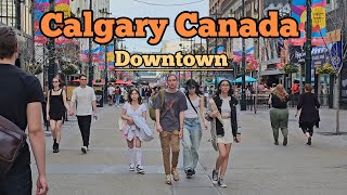 Calgary Canada | Calgary Downtown Walking & Driving tour | Stephen Avenue Walk #Calgary #canada