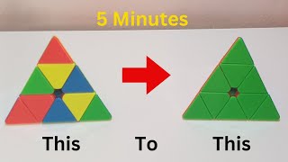 How to Solve a Pyraminx in 5 minutes EASY