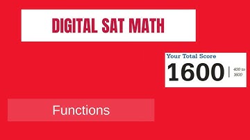 Functions for the Digital SAT | Math Jamboree 12004003