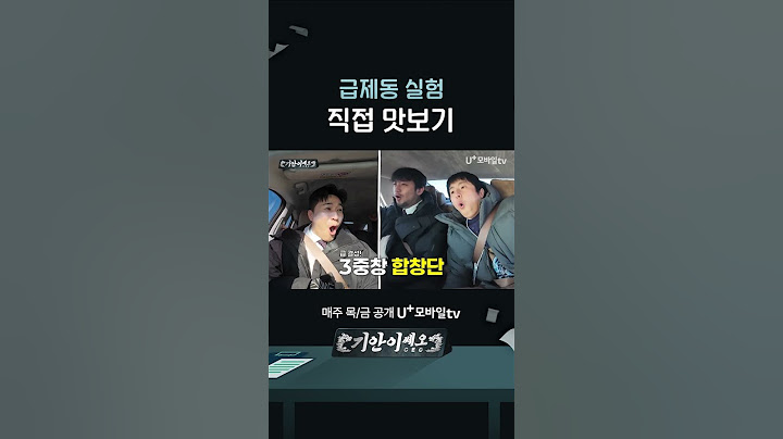 100km 주행 중 "급 제동"을 걸면? #기안이쎄오