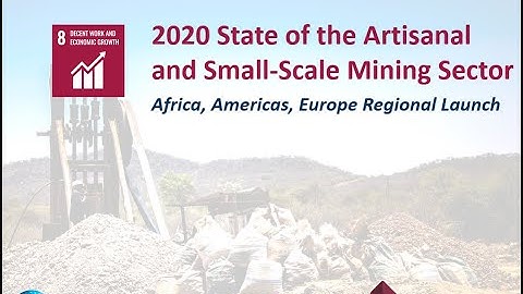 2020 State of the ASM Sector Report Launch - Africa Americas Europe