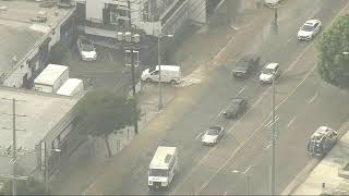 Hollywood Hills large water main break