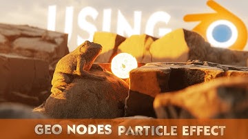 VIRAL Particle effect using geo nodes in BLENDER