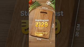 ₹129 Mein Premium Wooden Cutting Board! 🪵✨#shorts #tryitindia7 #amazonfinds #viralproducts