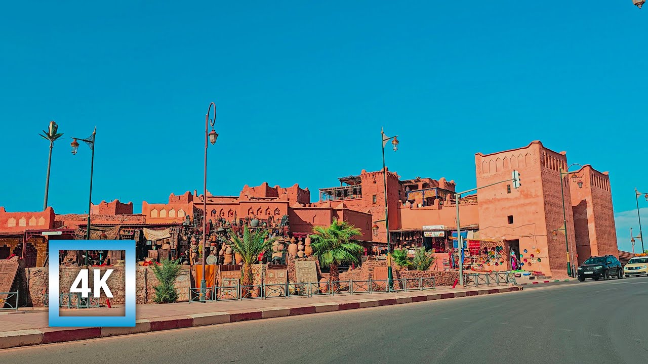Ouarzazate 4K - Driving Downtown - Morning Drive ( Relaxation ) (@Street MA )