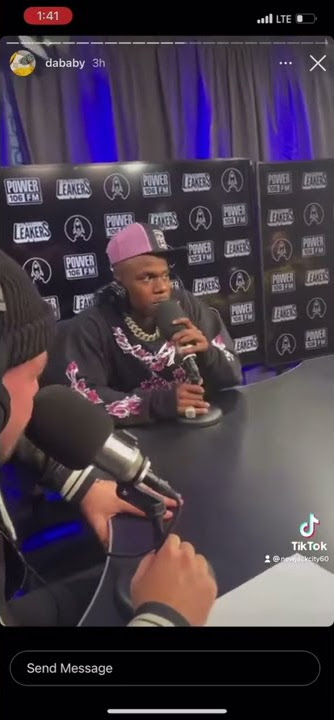 Dababy Drops Freestyle On LA Leakers Before He Goes Give Brandon Bills The Beats #shorts